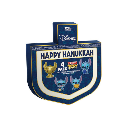 Stitch Holiday 2024 Pocket POP! Vinyl Minifiguren 4er-Pack Dreidel Box 4 cm Image 2