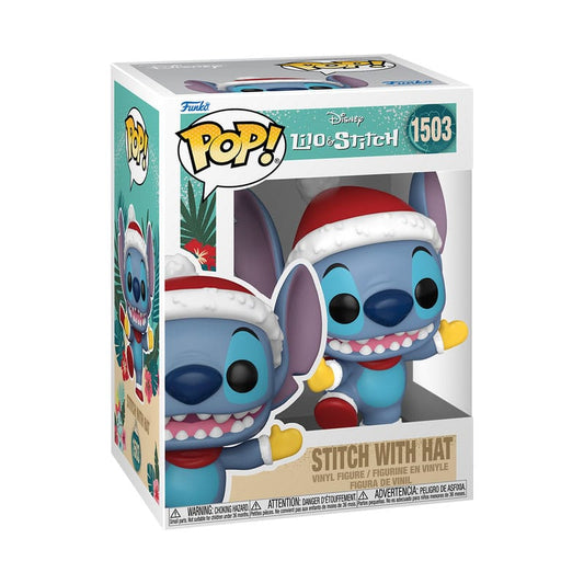 Disney POP! Vinyl Figur Holiday Stitch w/Hat 9 cm Image 2