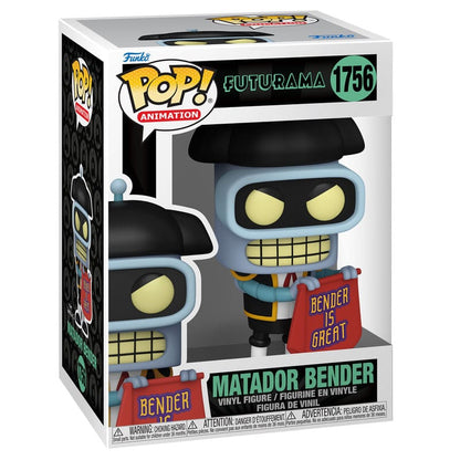 Futurama Pop! Animation Vinyl Figur Bender (Matador) 9 cm Image 2