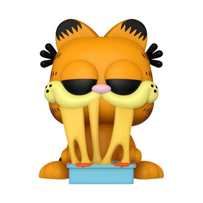 Garfield POP! Comics Vinyl Figur Garfield w/Lasagna Pan 9 cm Image 1