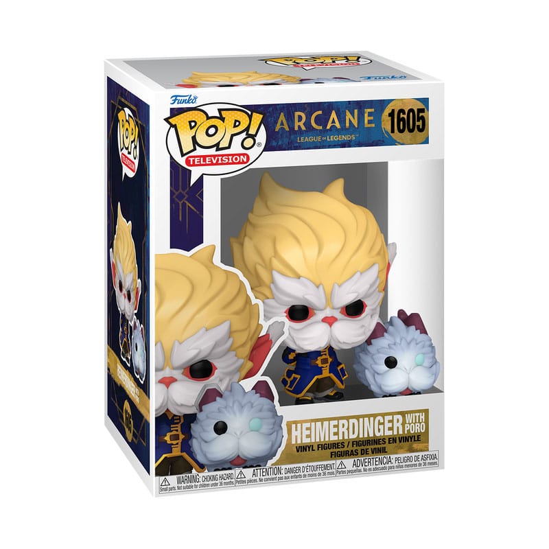 Arcane League of Legends POP! Vinyl Figur Heimerdinger w/Poro 9 cm Image 2