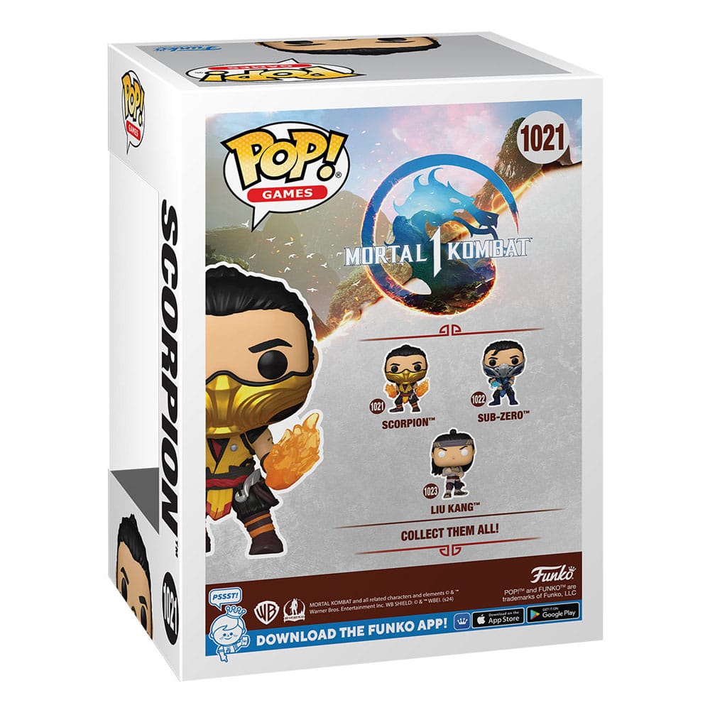 Mortal Kombat POP! Games Vinyl Figur Scorpion 9 cm Image 3