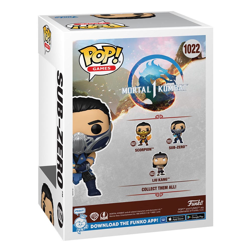 Mortal Kombat POP! Games Vinyl Figur Sub Zero 9 cm Image 3
