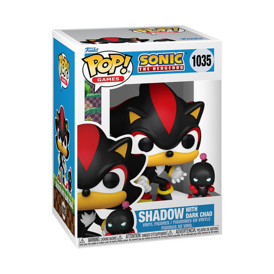 Sonic The Hedgehog POP & Buddy! Vinyl Figur Shadow w/DChao 9 cm Image 2