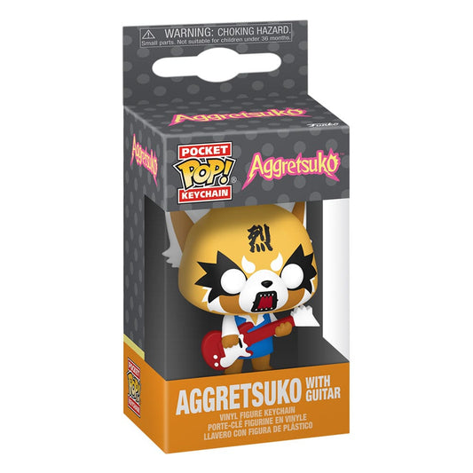 Sanrio POP! Vinyl Schlüsselanhänger 4 cm Aggretsuko w/Guitar Display (12) Image 2