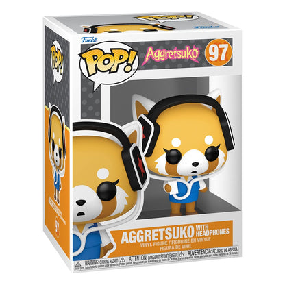 Sanrio POP! Animation Vinyl Figur Aggretsuko w/headphones 9 cm Image 2