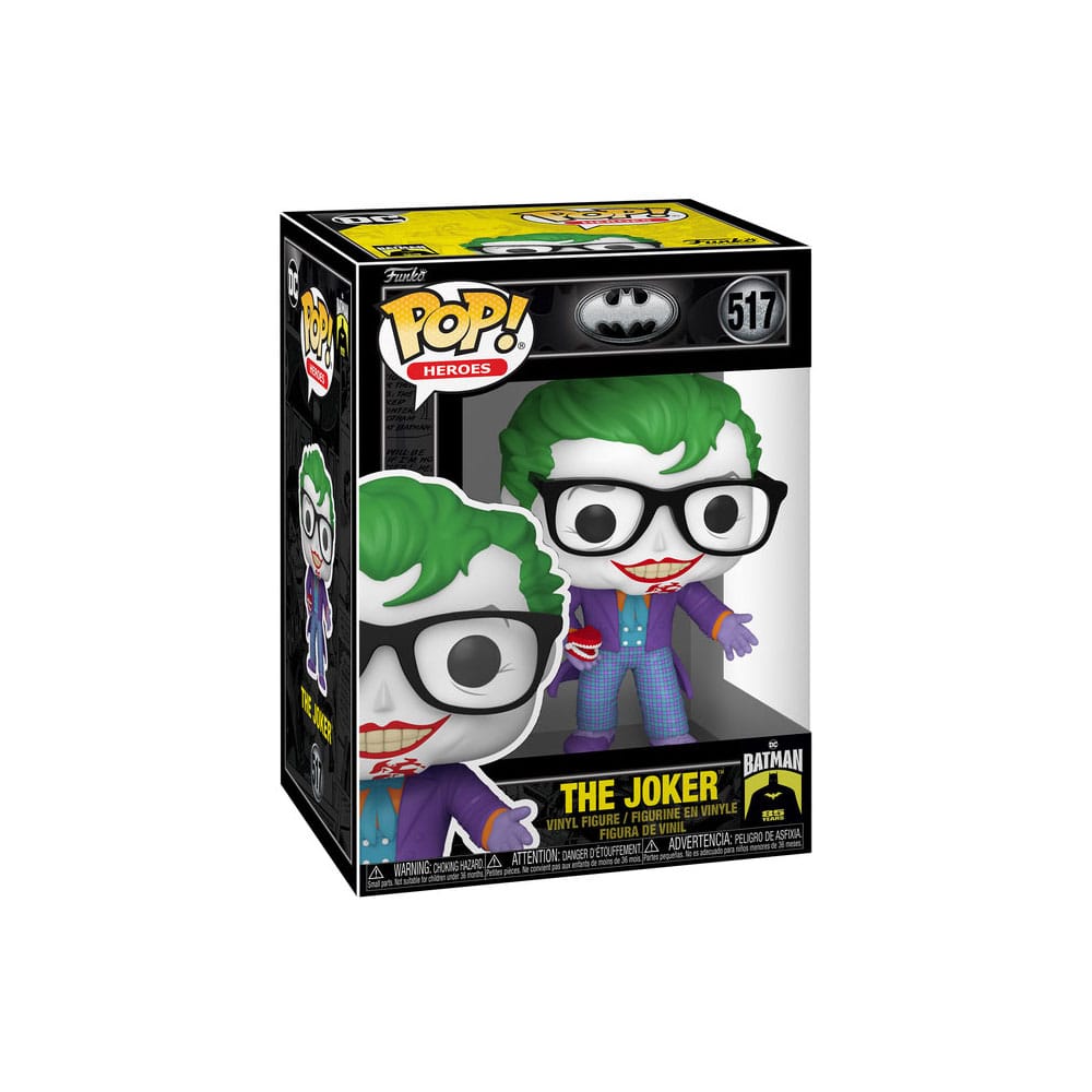 Batman 85th Anniversary POP! Movies Vinyl Figur The Joker w/Teeth 9 cm Image 2
