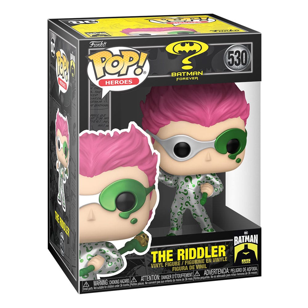 Batman 85th Anniversary POP! Movies Vinyl Figur The Riddler(MT) 9 cm Image 2