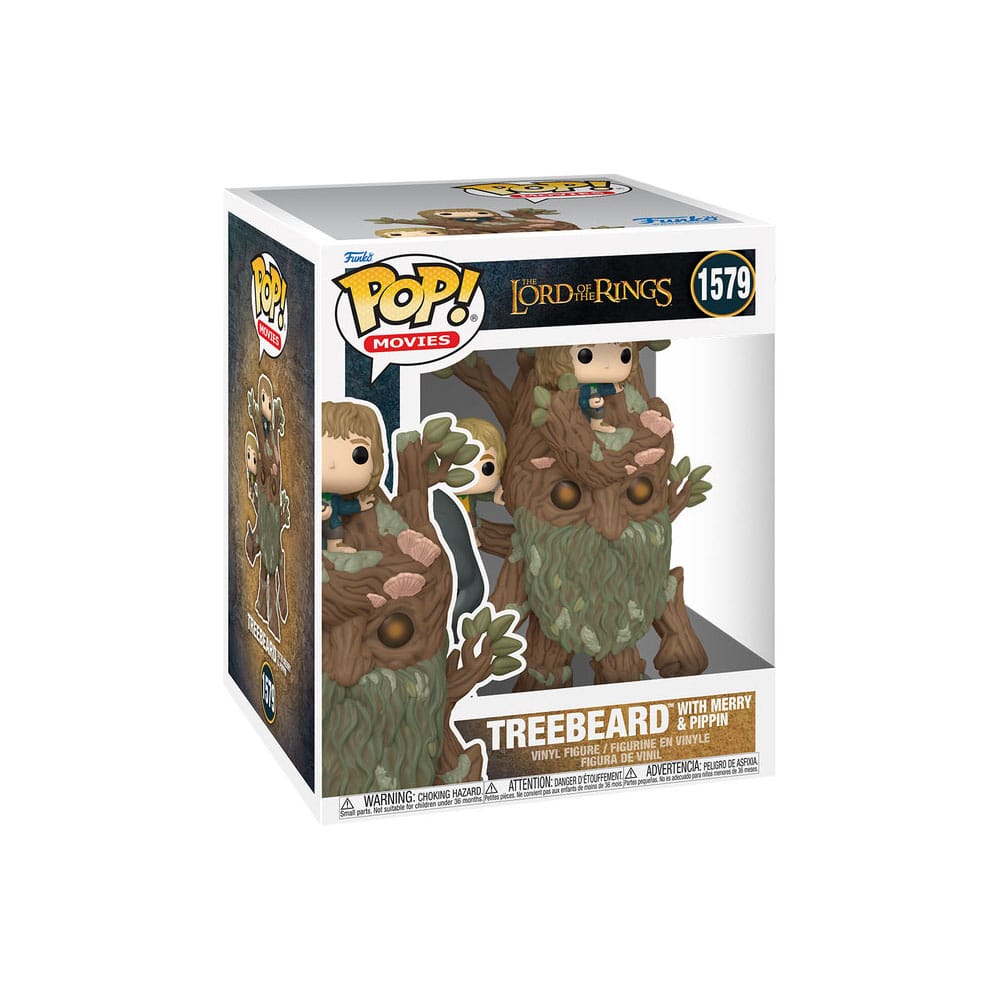 Der Herr der Ringe Super Sized POP! Animation Vinyl Figur Treebeard with Merry & Pippin 15 cm Image 2