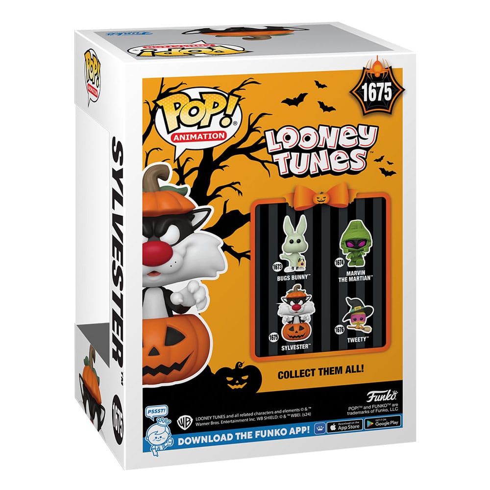 Looney Tunes POP! Television Vinyl Figur Halloween Sylvester w/Pumpkin 9 cm Image 3