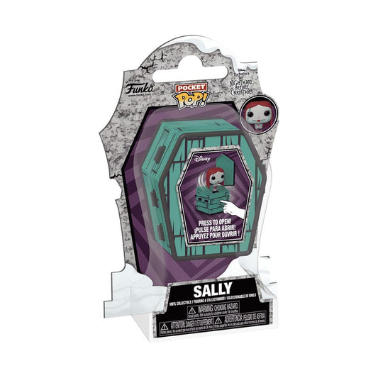 Nightmare Before Christmas Coffin Pocket POP! Vinyl Figur Sally Sewing 6 cm Image 2