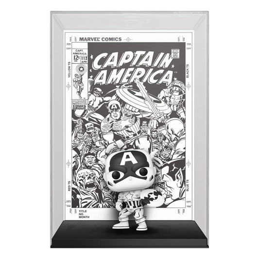 Marvel 85th Anniversary POP! Comic Cover Vinyl Figur Captain America 9 cm Image 1