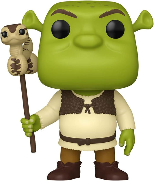 Shrek POP! Movies Vinyl Figur 30th Anniversary Shrek w/Snake 9 cm Image 1