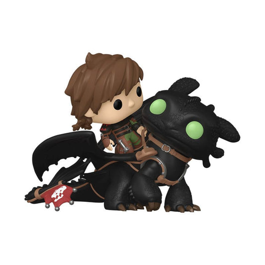 Drachenzähmen leicht gemacht POP! Rides Deluxe Vinyl Figur Hiccup w/Toothless 9 cm Image 1