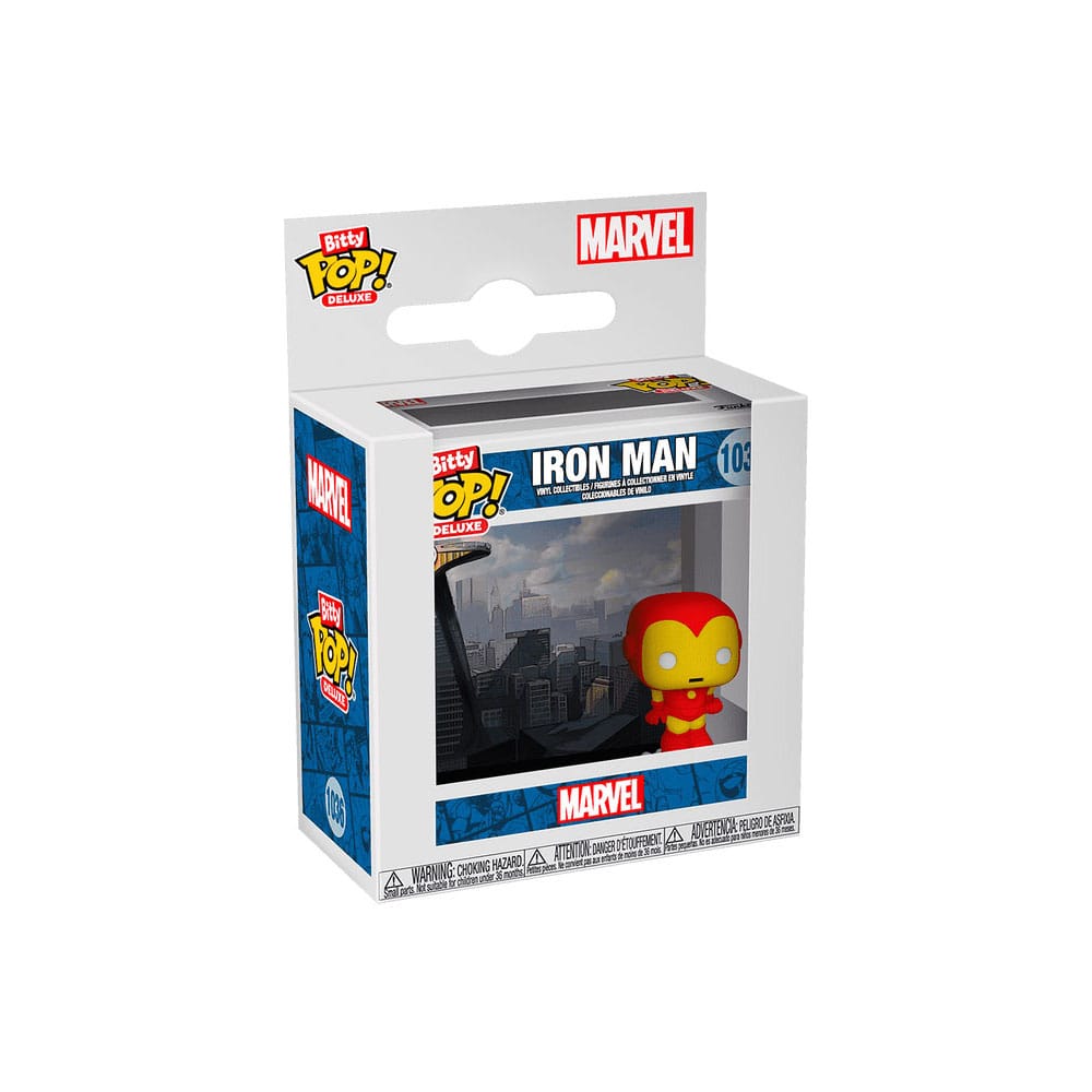 Iron Man Bitty POP! Deluxe Vinyl Figuren Iron Man(AvengerTower) Display (12) 2,5 cm Image 2