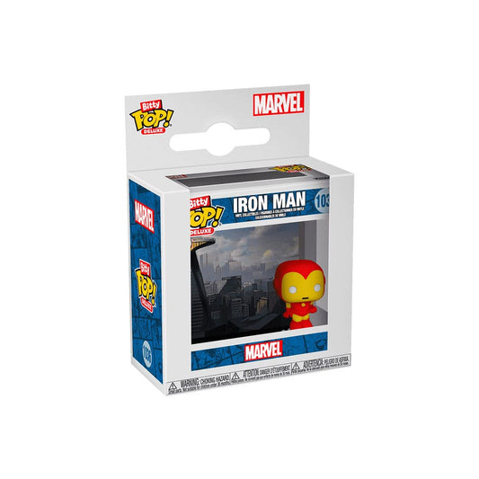 Iron Man Bitty POP! Deluxe Vinyl Figuren Iron Man(AvengerTower) Display (12) 2,5 cm Image 2