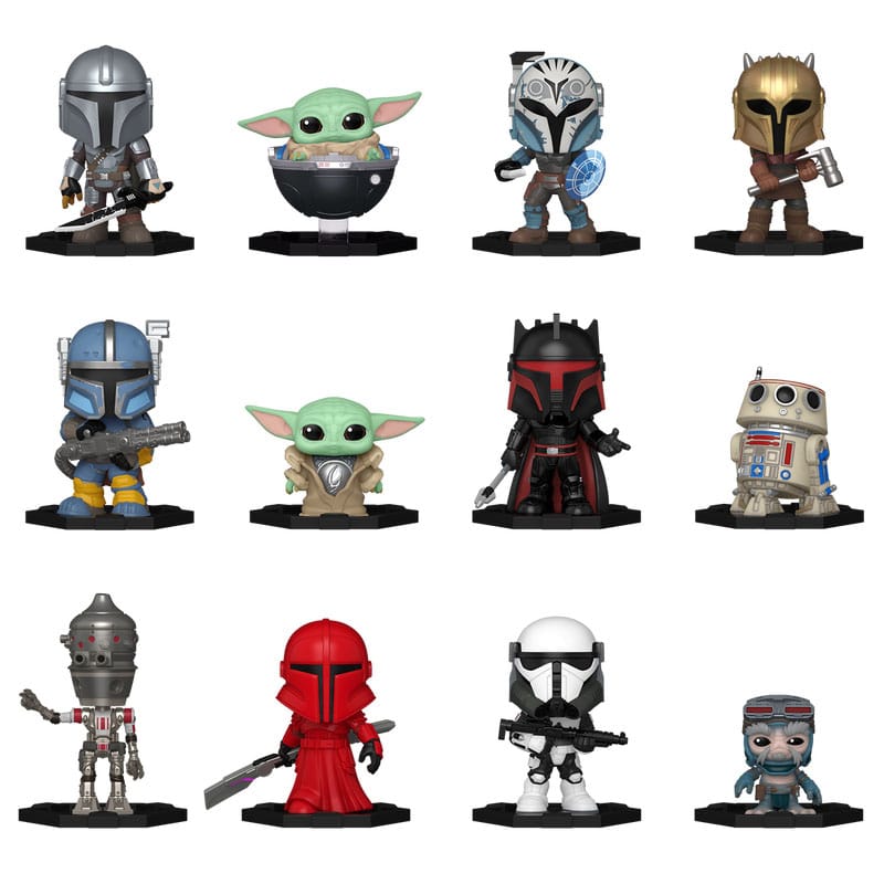 Star Wars Mystery Minis Minifiguren 5 cm The Mandalorian Display (12) Image 2