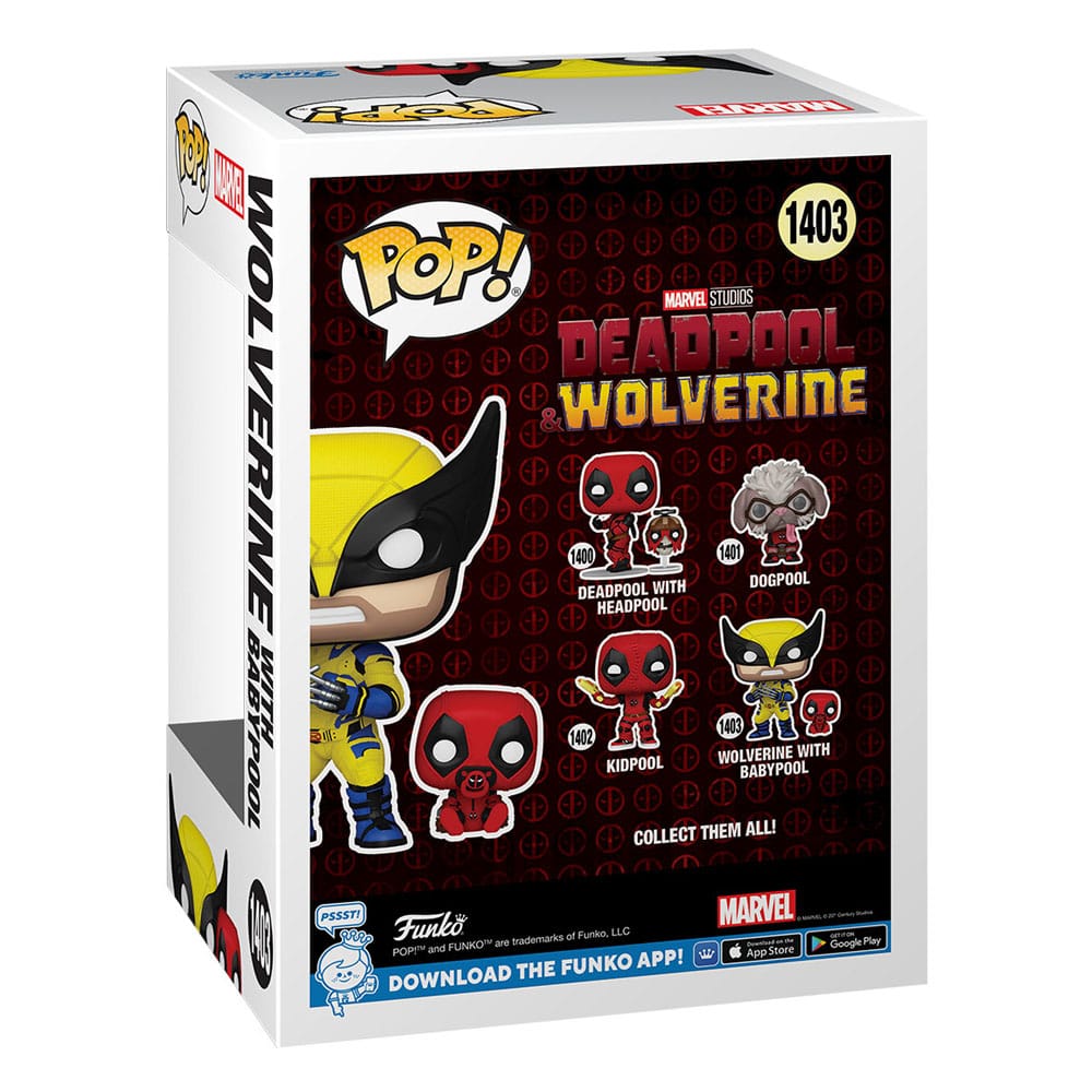 Deadpool 3 POP & Buddy! Vinyl Figur Wolverine w/ Babypool 9 cm Image 3