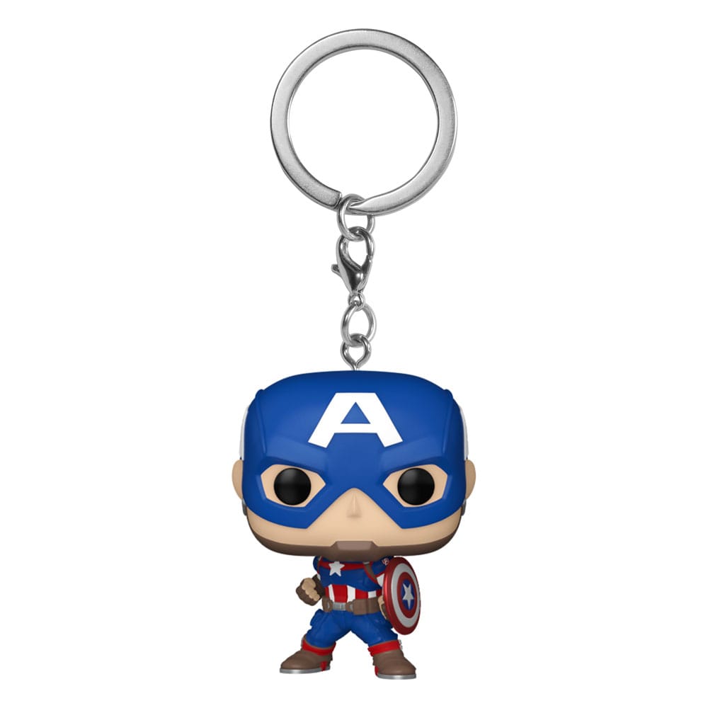Marvel POP! Vinyl Schlüsselanhänger 4 cm New Classics - Captain America Display (12) Image 1