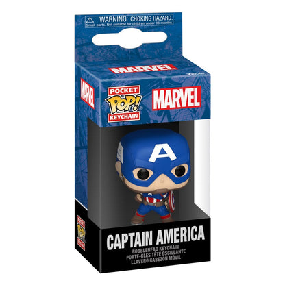 Marvel POP! Vinyl Schlüsselanhänger 4 cm New Classics - Captain America Display (12) Image 2