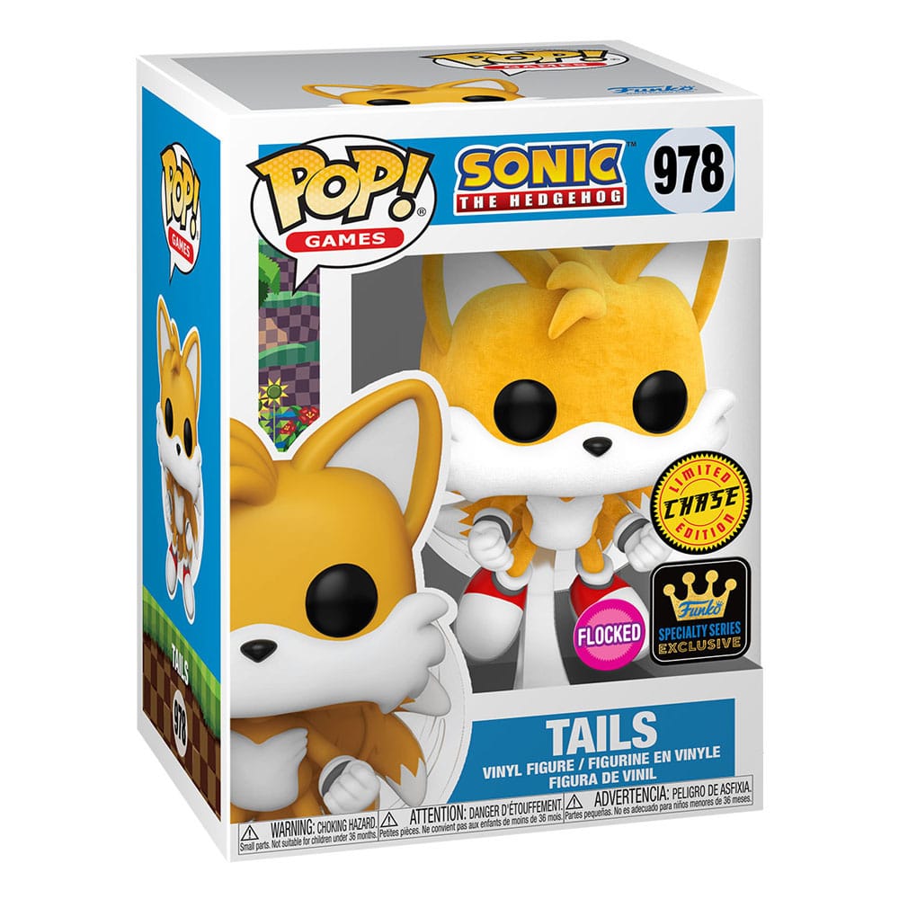 Sonic The Hedgehog POP! Games Vinyl Figuren Tails(Flying)(FL) w/CH 9 cm Sortiment (6) Image 2