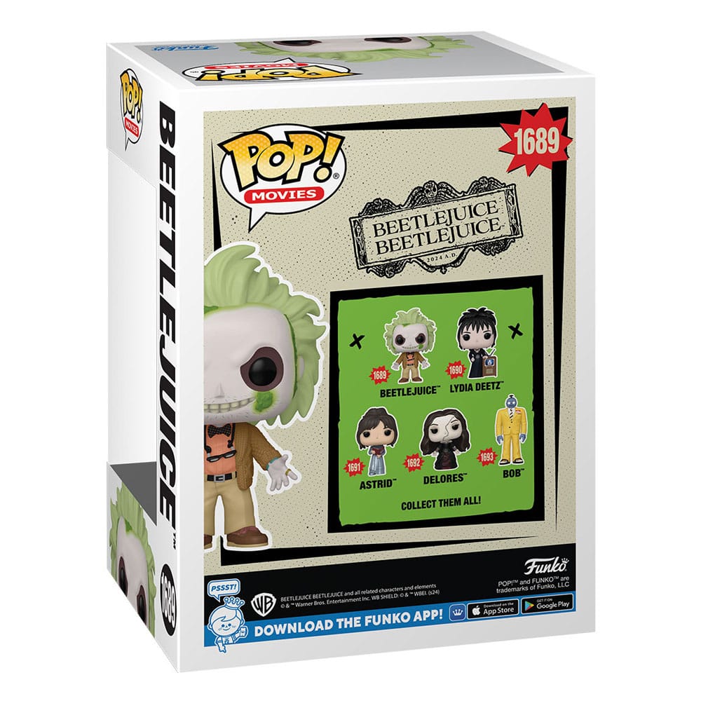 Beetlejuice 2 POP! Movies Vinyl Figur Beetlejuice w/chase 9 cm Sortiment (6) Image 3