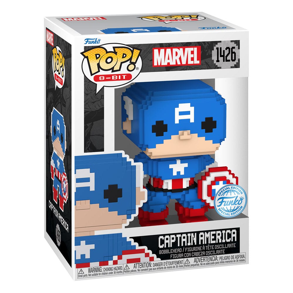 Marvel POP! 8-Bit Vinyl Figur Captain America 9 cm Image 2