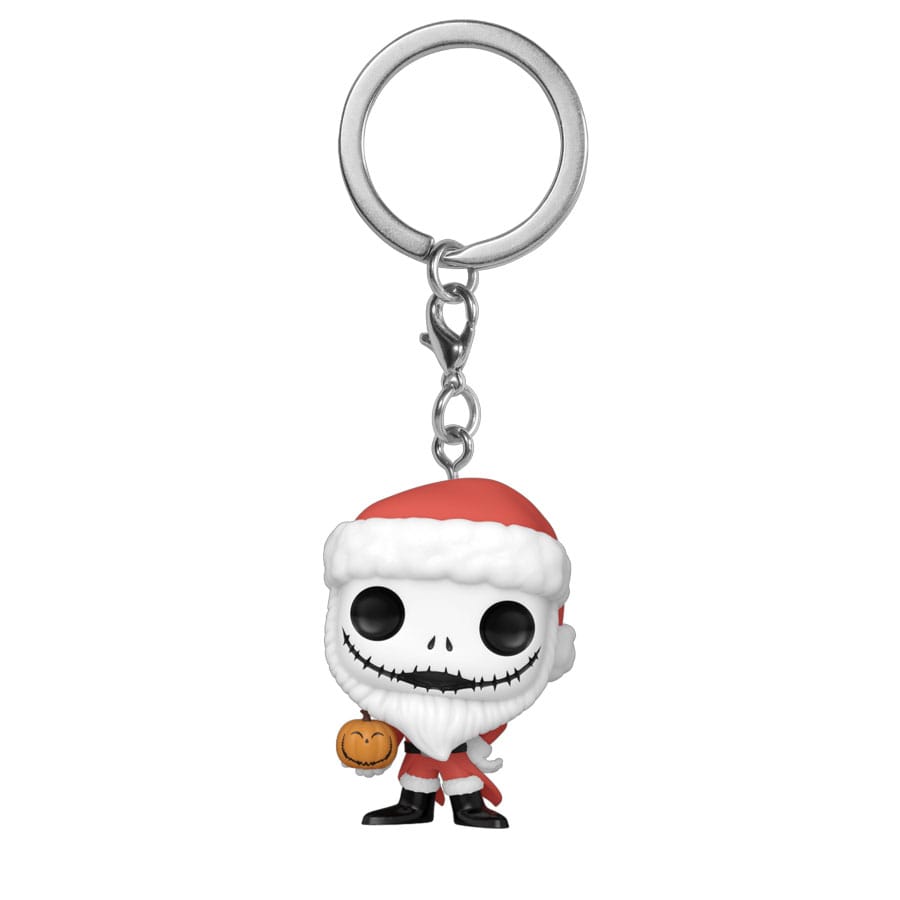 Nightmare before Christmas POP! Vinyl Schlüsselanhänger 4 cm Santa Jack w/Jackolantern Display (12) Image