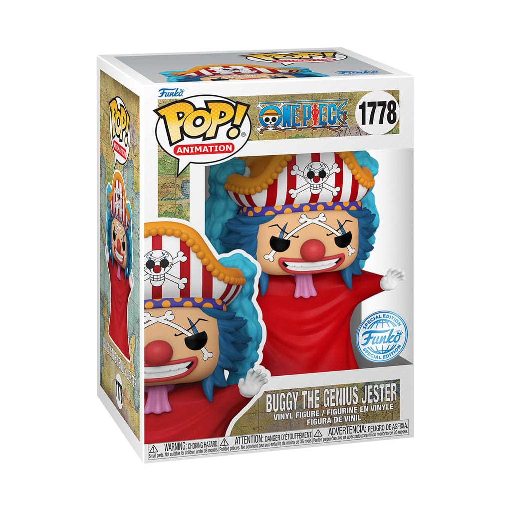 One Piece POP! Animation Vinyl Figur Buggy the Genius Jester Exclusive 9 cm Image 2