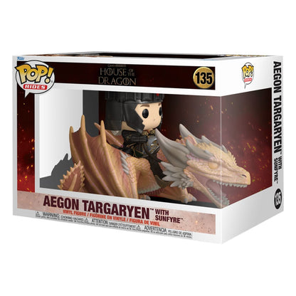 House of the Dragon POP! Rides Vinyl Figur Aegon Targaryen w/ Sunfyre 14 cm Image 2