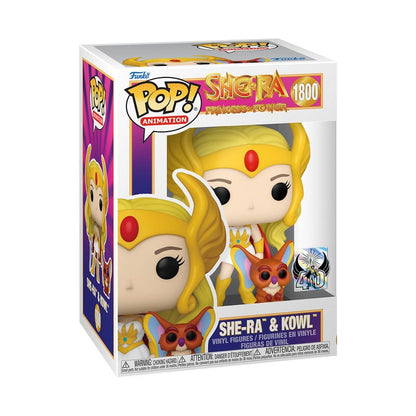 Masters of the Universe POP! & Buddy Vinyl Figur She-Ra w/Kowl 9 cm Image 2
