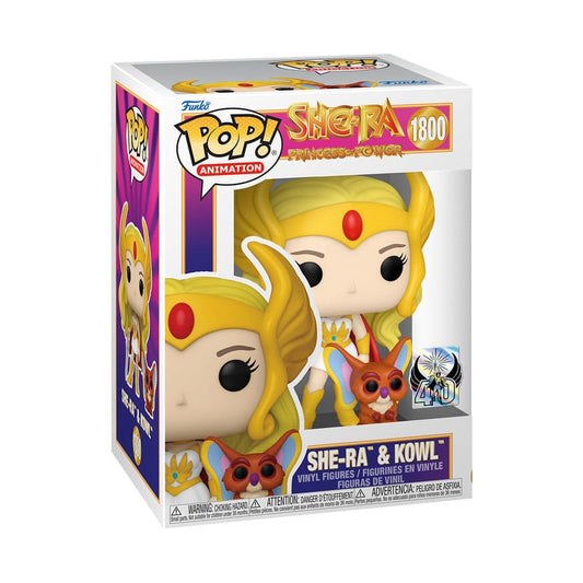 Masters of the Universe POP! & Buddy Vinyl Figur She-Ra w/Kowl 9 cm Image 2