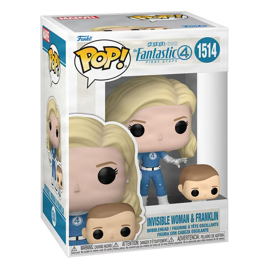 The Fantastic Four: First Steps POP! & Buddy Marvel Vinyl Figur Invisible Woman & Franklin 9 cm Image 2