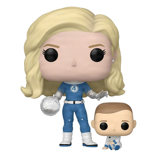 The Fantastic Four: First Steps POP! & Buddy Marvel Vinyl Figur Invisible Woman & Franklin 9 cm Image 1