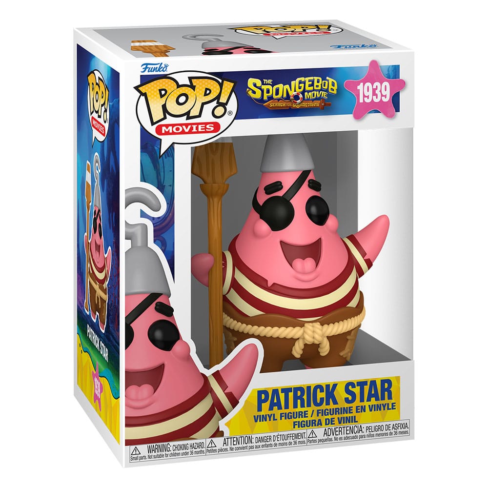 SpongeBob Schwammkopf POP! Vinyl Figur Patrick Star (Pirate) 9 cm Image 2