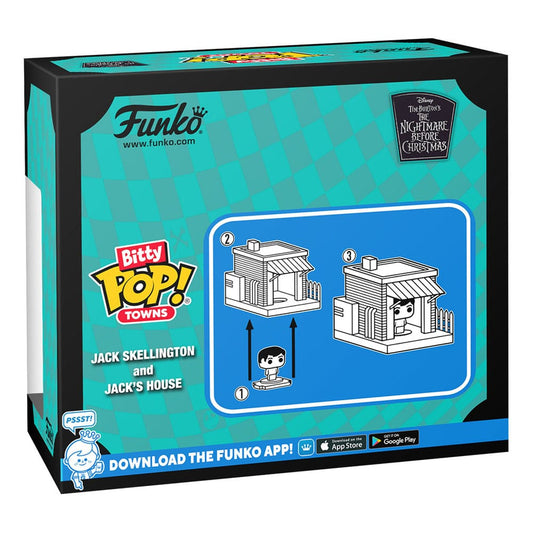 Nightmare before Christmas Bitty POP! Town Vinyl Figur Jack at Home Image 2
