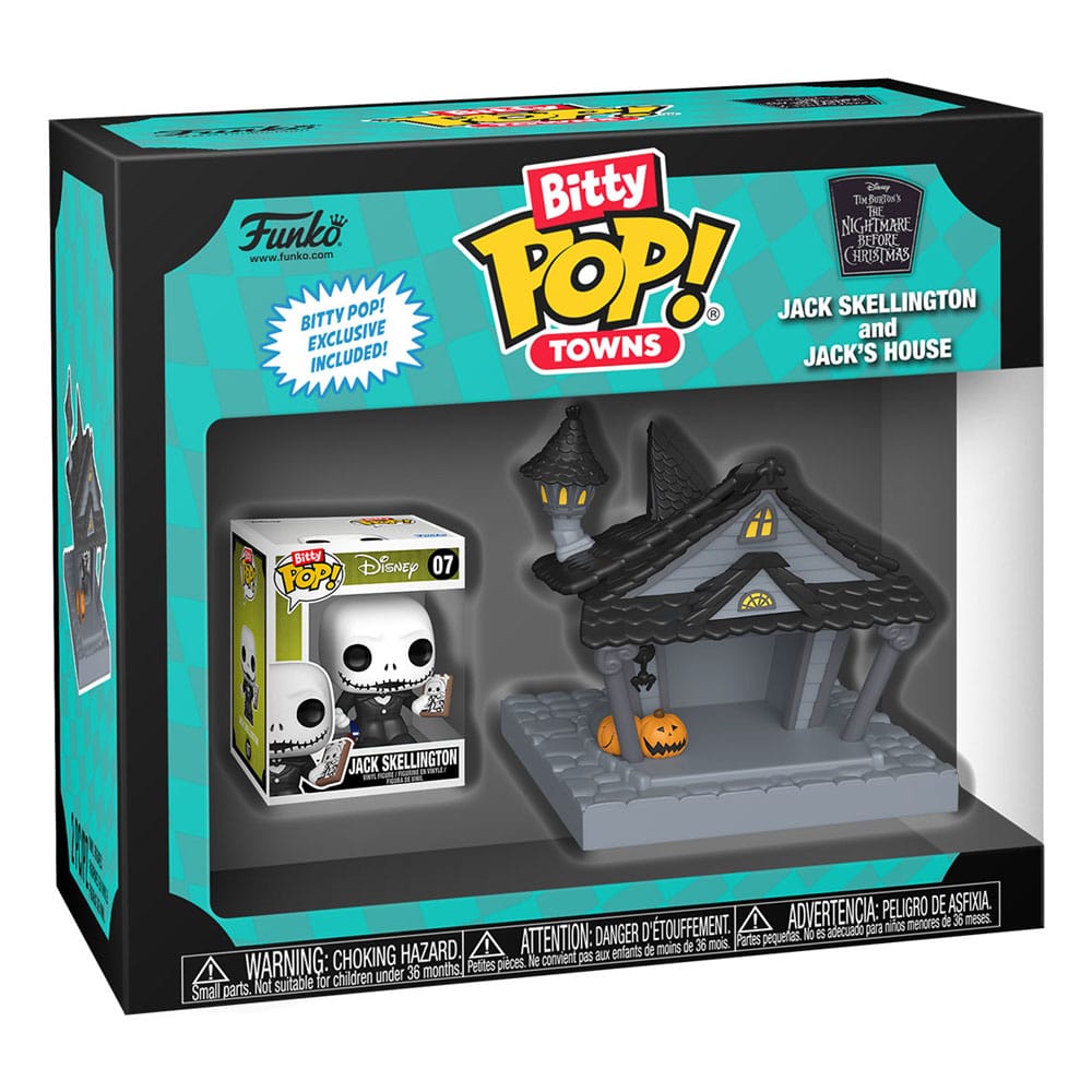 Nightmare before Christmas Bitty POP! Town Vinyl Figur Jack at Home Image 3