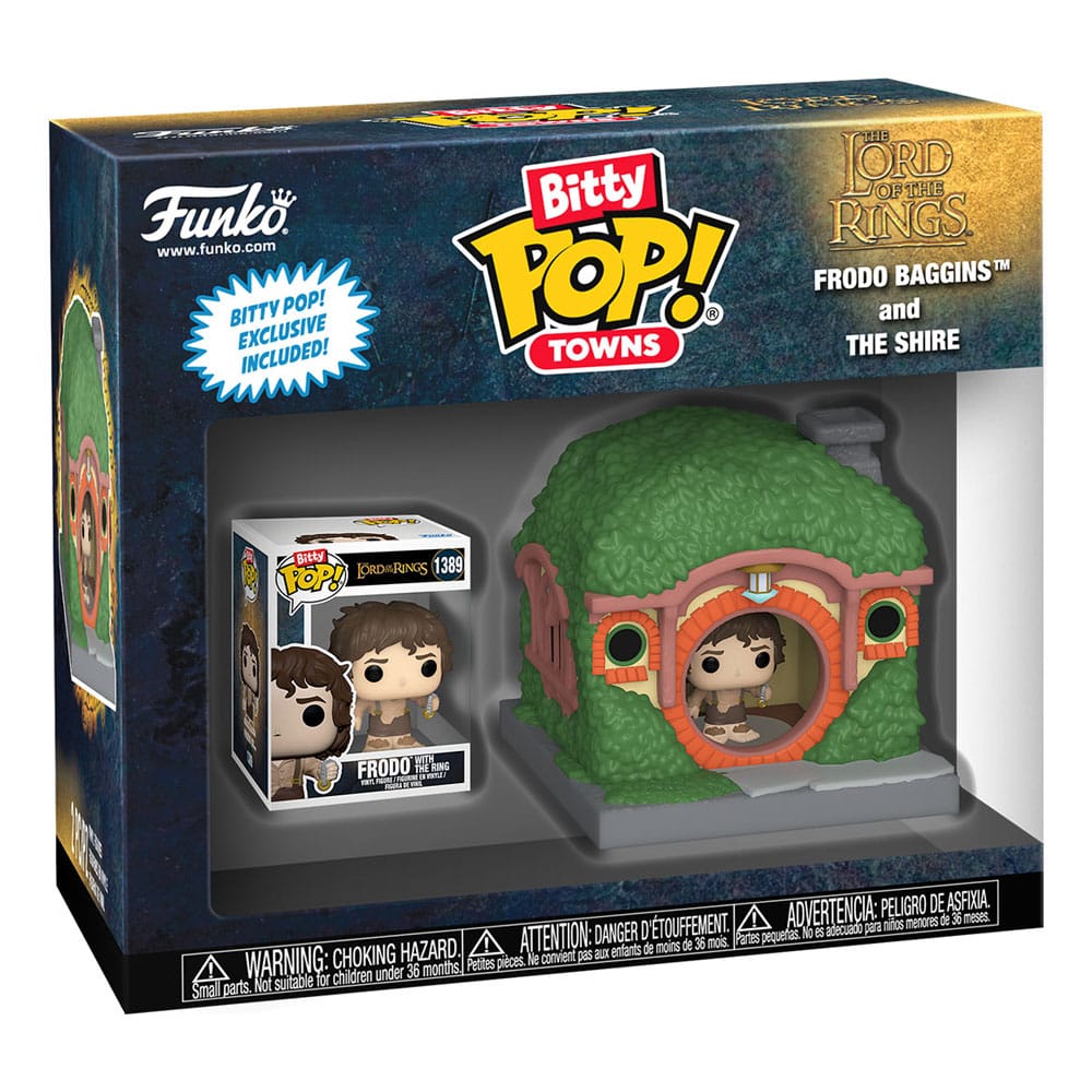 Herr der Ringe Bitty POP! Town Vinyl Figur Frodo at Shire Image 3