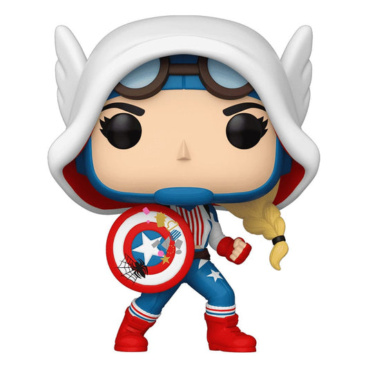 Marvel POP! Vinyl Figur Cap-Gwen 9 cm Image 1