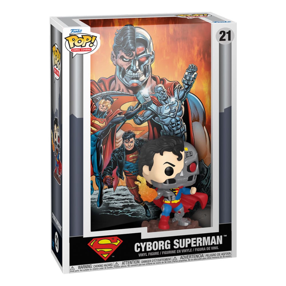 DC Comics POP! Comic Cover Vinyl Figur Cyborg Superman 9 cm Image 2