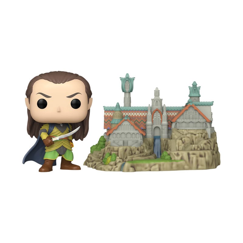 Der Herr der Ringe POP! Town Vinyl Figur Elrond & Rivendell 9 cm Image 1