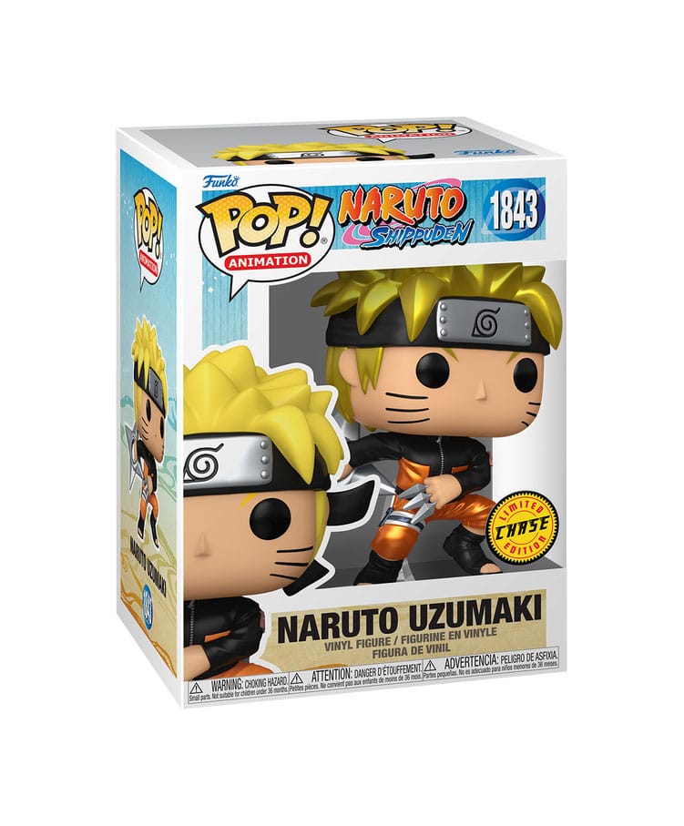 Naruto POP! Animation Vinyl Figur Naruto(Shrkn) w/CH 9 cm Sortiment (6) Image 4