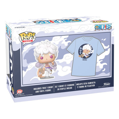 One Piece POP! & Tee Vinyl Figur & T-Shirt Set Luffy Fifth Gear Größe S Image 2