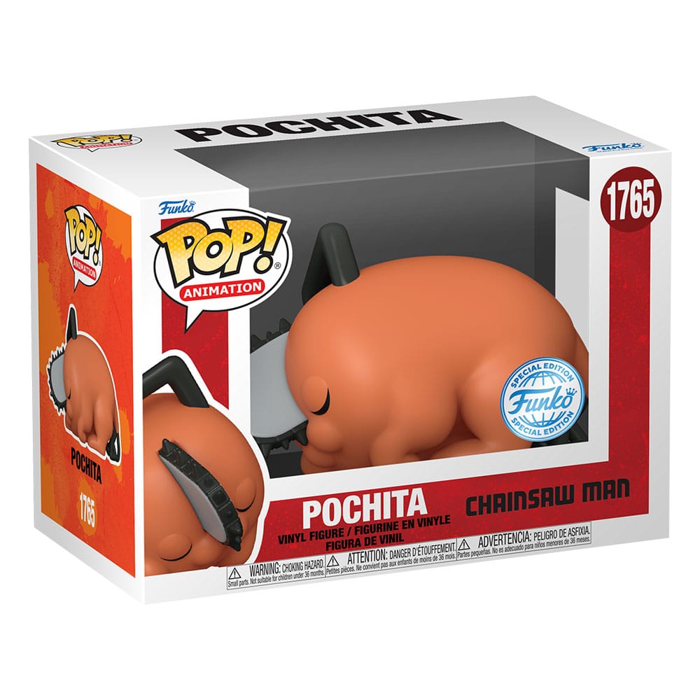 Chainsaw Man POP! Movies Vinyl Figur Sleeping Pochita heo Exclusive 9 cm Image 2