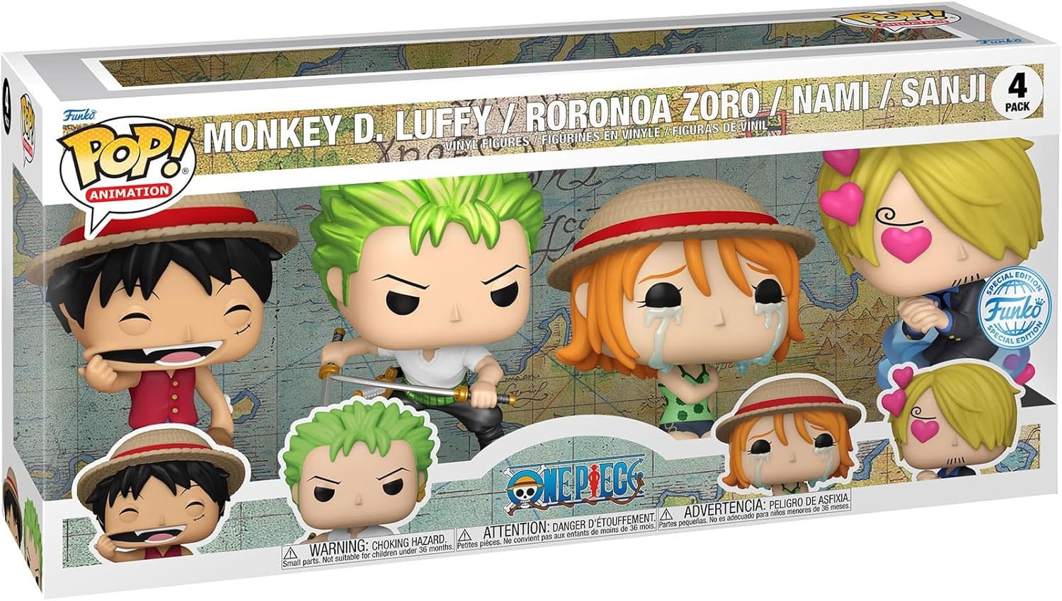 One Piece POP! Animation Vinyl Figuren 4er-Pack Refresh 4PK(EMEA) 9 cm Image 2
