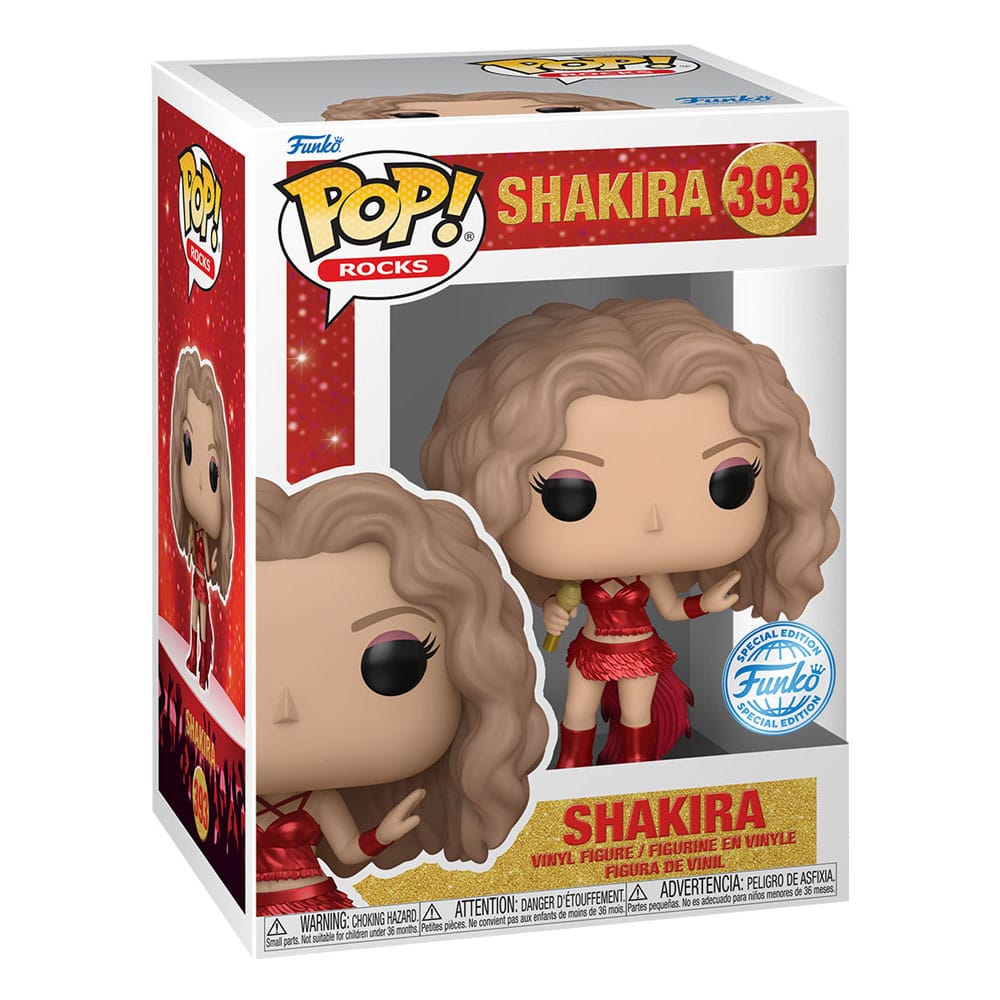 Shakira POP! Rocks Vinyl Figur Shakira(Super Bowl) (Metallic) 9 cm Image 2