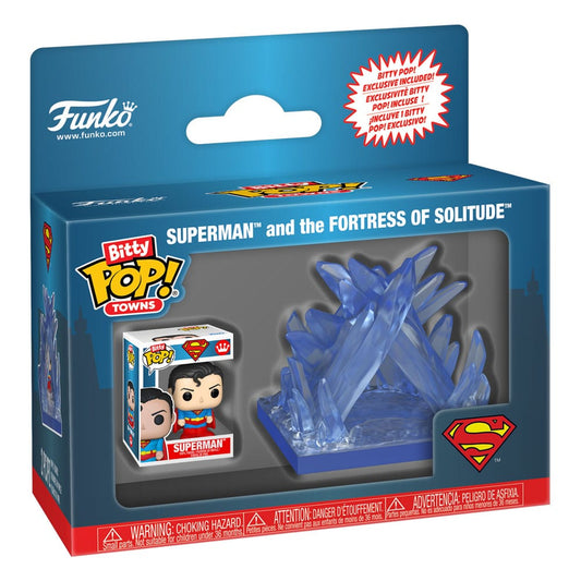 DC Comics Bitty POP! Towns Vinyl Figur Superman and the Fortress of Solitude Image 2