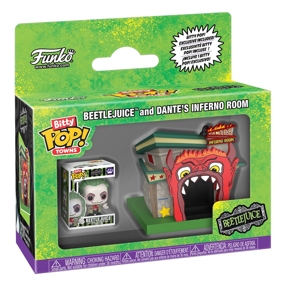 Beetlejuice Bitty POP! Towns Vinyl Figur Beetlejuice and Dante's Inferno Room Image 2