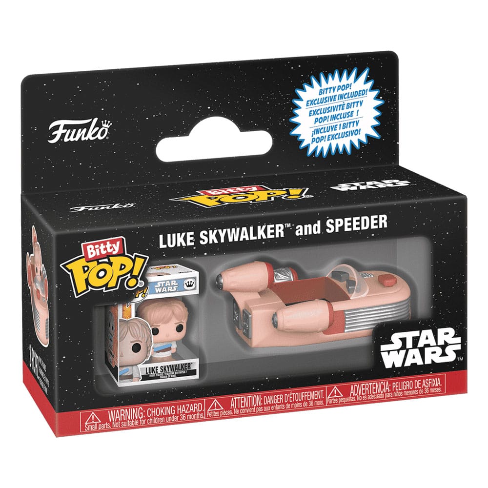 Star Wars Bitty POP! Rides Vinyl Figur Luke Skywalker and Speeder Image 2