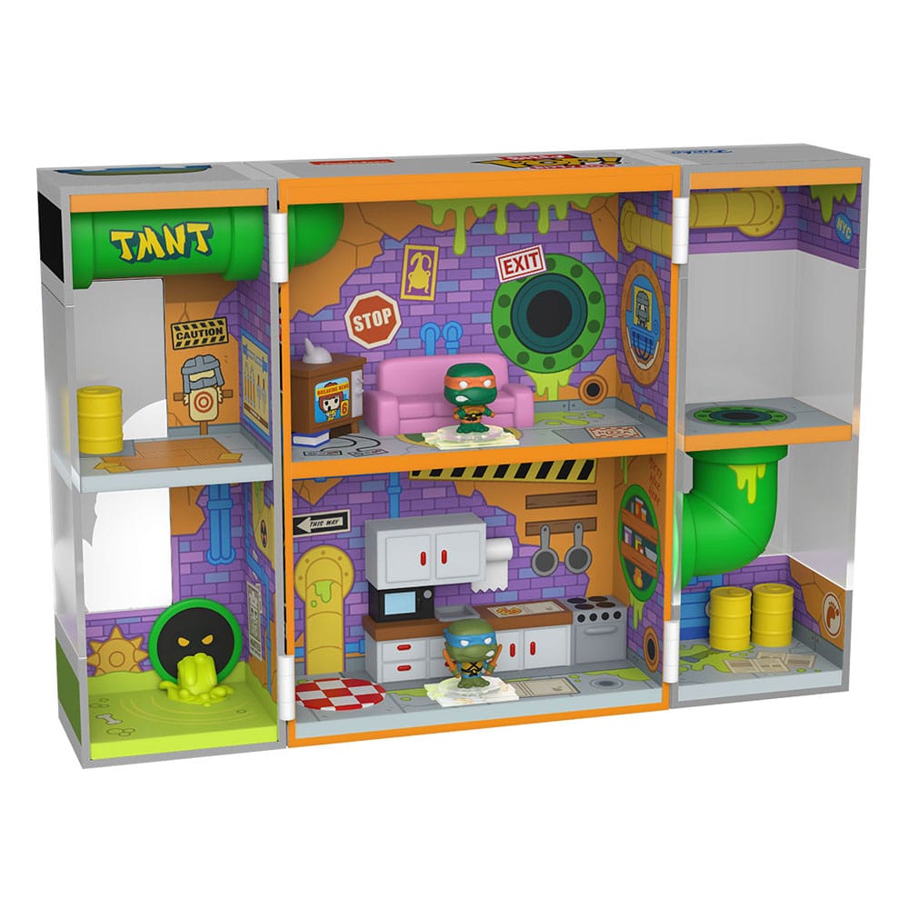 Teenage Mutant Ninja Turtles Bitty POP! Bitty Box Display mit 2 Vinyl Figuren Sewer Lair Image 1